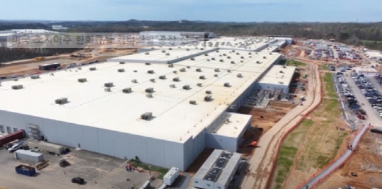 미국 조지아주 한화큐셀 카터스빌 공장 전경. 한화솔루션 제공.